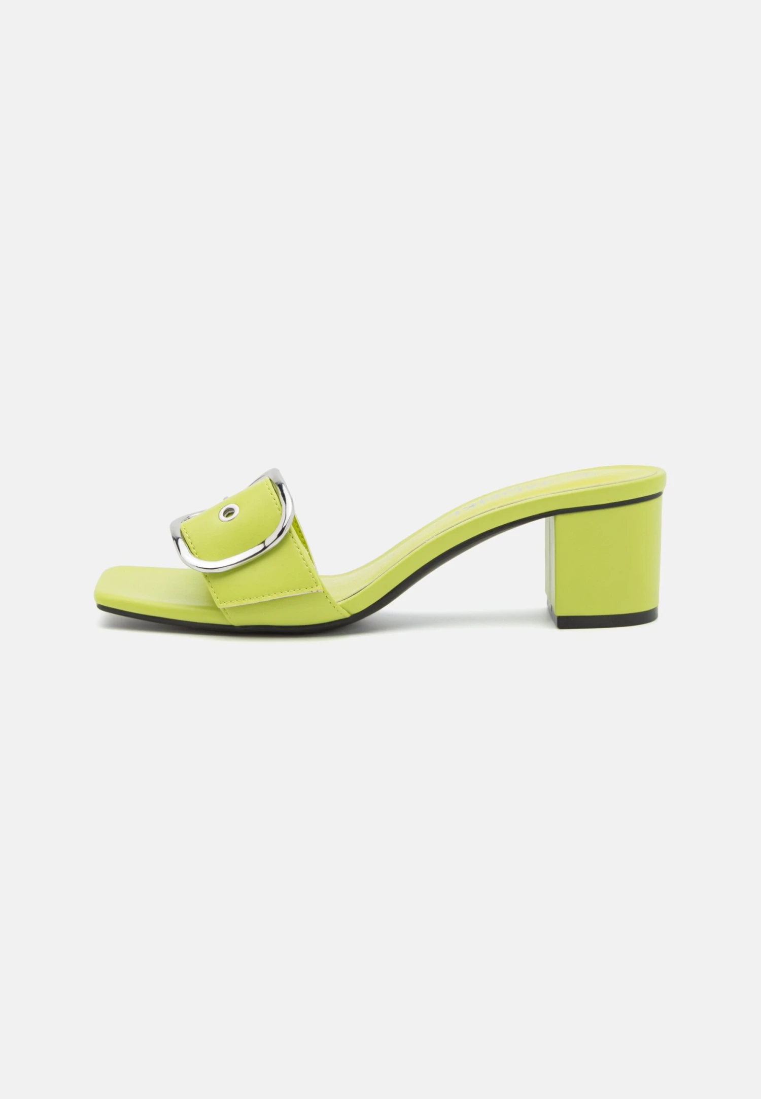 Monki Mules À Talons - Lime Green 2 Monki Mules À Talons - Lime Green – Image 2