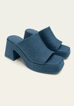 Stradivarius High-Heel - Mules À Talons - Blue -Magasin De Chaussures Mode Pour Femmes 0ec3896378294624a0b4ff9ad31fabcb