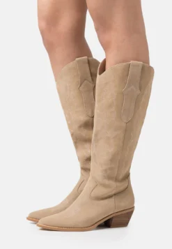 Nouvelles versions 21 Anna Field Leather - Santiags - Beige