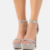 Steve Madden Marciana - Sandales À Talons Hauts - Silver-Coloured