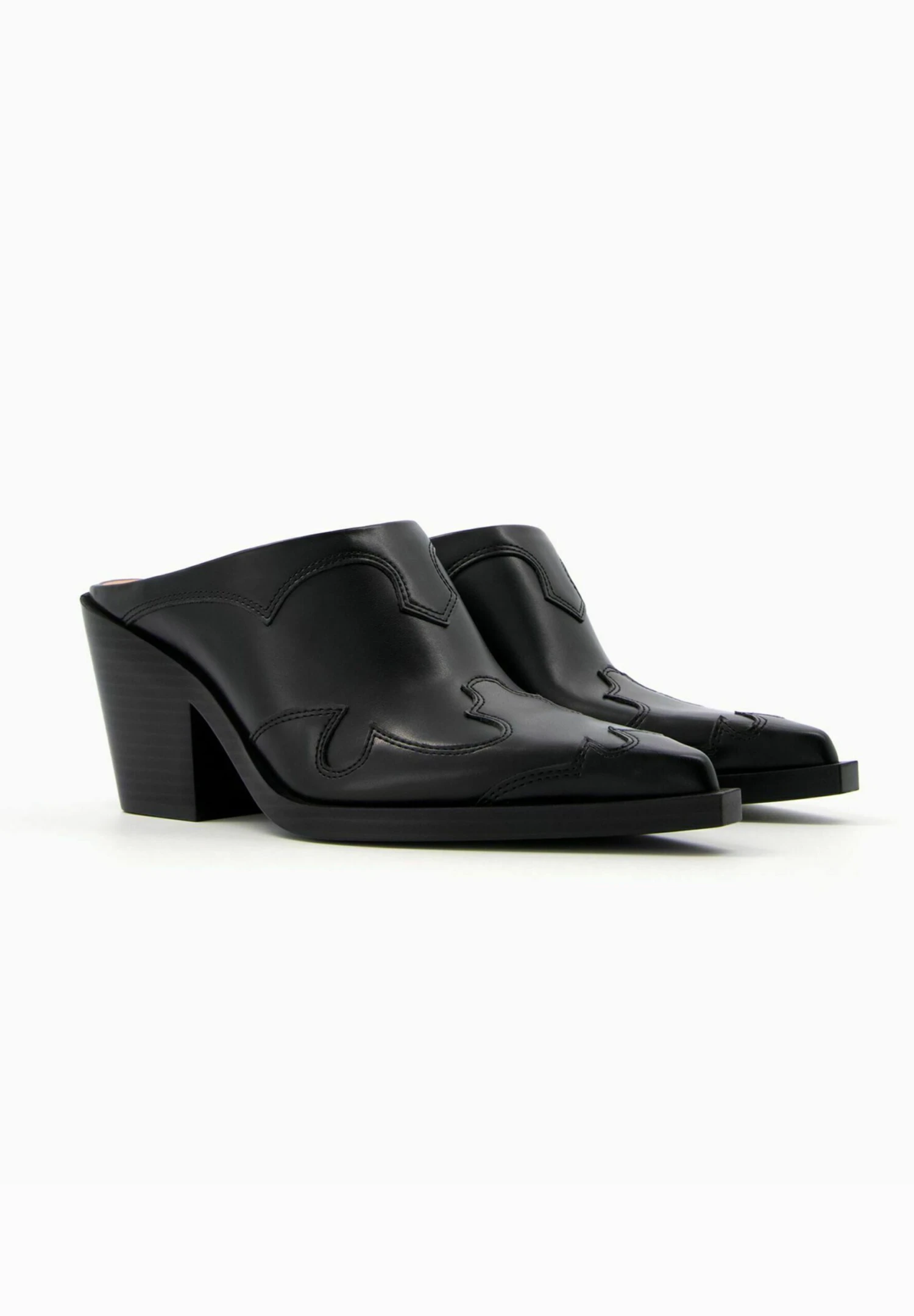 BERSHKA Heeled - Sabots - Black 3 BERSHKA Heeled - Sabots - Black – Image 3