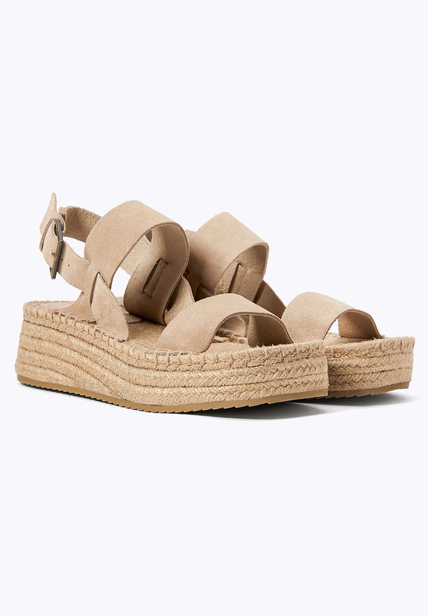 Oysho Sandales Compensées - Brown 3 Oysho Sandales Compensées - Brown – Image 3