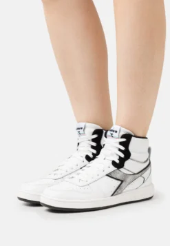 Diadora Magic Basket Mid Metal - Baskets Montantes - Optical White/Black
