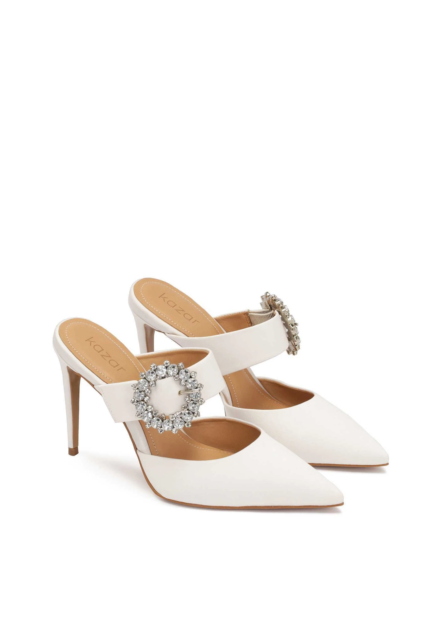 Kazar New Luciana - Mules À Talons - White 2 Kazar New Luciana - Mules À Talons - White – Image 2