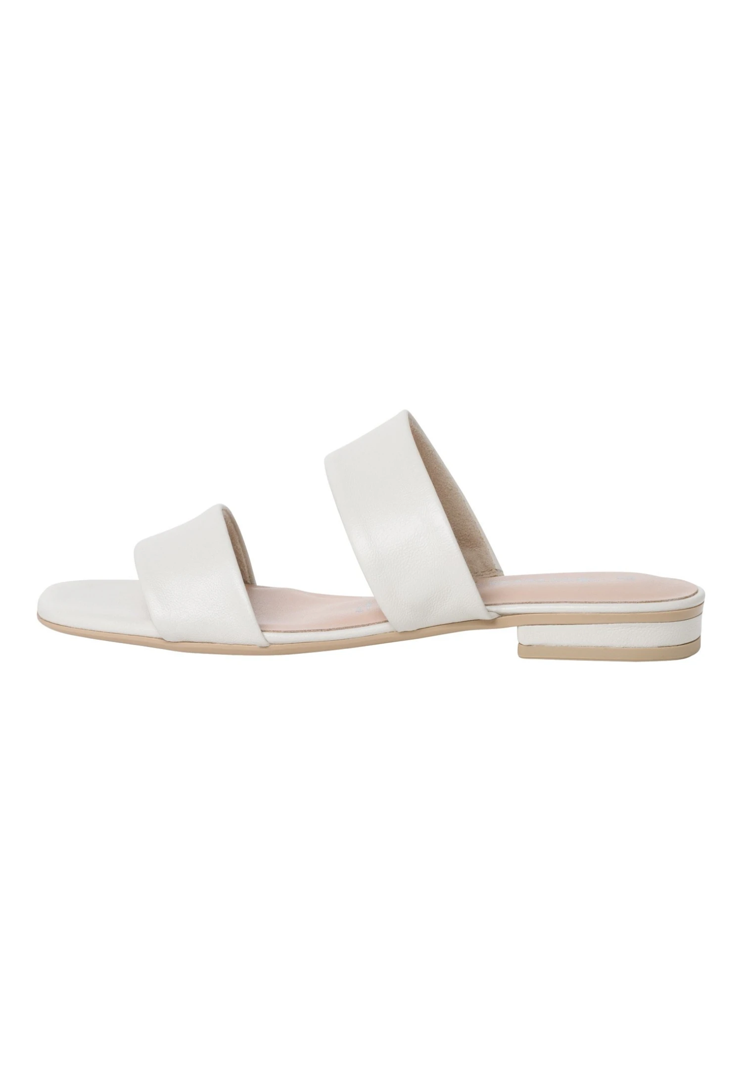 Tamaris Mules - White Leather 2 Tamaris Mules - White Leather – Image 2