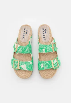 Manebi Nordic - Mules - Green/Cream -Magasin De Chaussures Mode Pour Femmes 30297b2415cd4ac38629e6aa2002af34 scaled