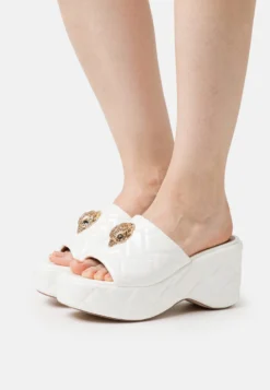 Kurt Geiger London Kensington Wedge Mule - Mules À Talons - White