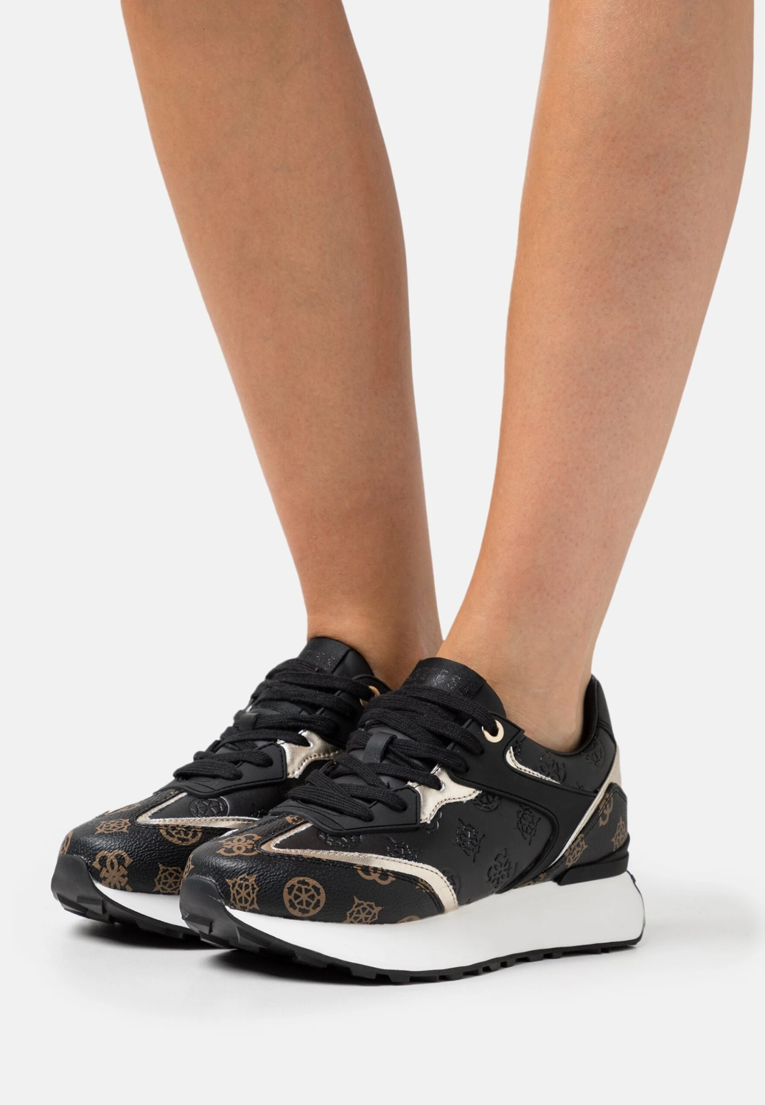 Guess Luchia - Baskets Basses - Black Brass 1 Guess Luchia - Baskets Basses - Black Brass