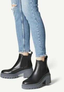 Tamaris Bottines À Plateau - Black Grey