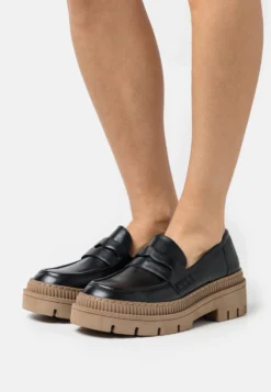 Marco Tozzi Mocassins - Black/Nature