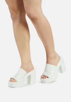 Aldo Mules À Talons - White