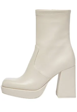 PULL & BEAR Bottines À Plateau - Nude