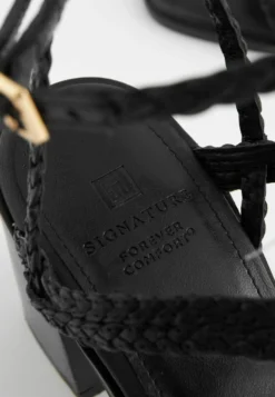 Next Signature Plait Strap Block Heel Standard - Sandales À Talons Hauts - Black -Magasin De Chaussures Mode Pour Femmes 80f2e5a69b05469d8674f2479196482f scaled
