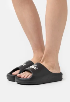 Lacoste Croco 2.0 - Sandales De Bain - Black/Offwhite