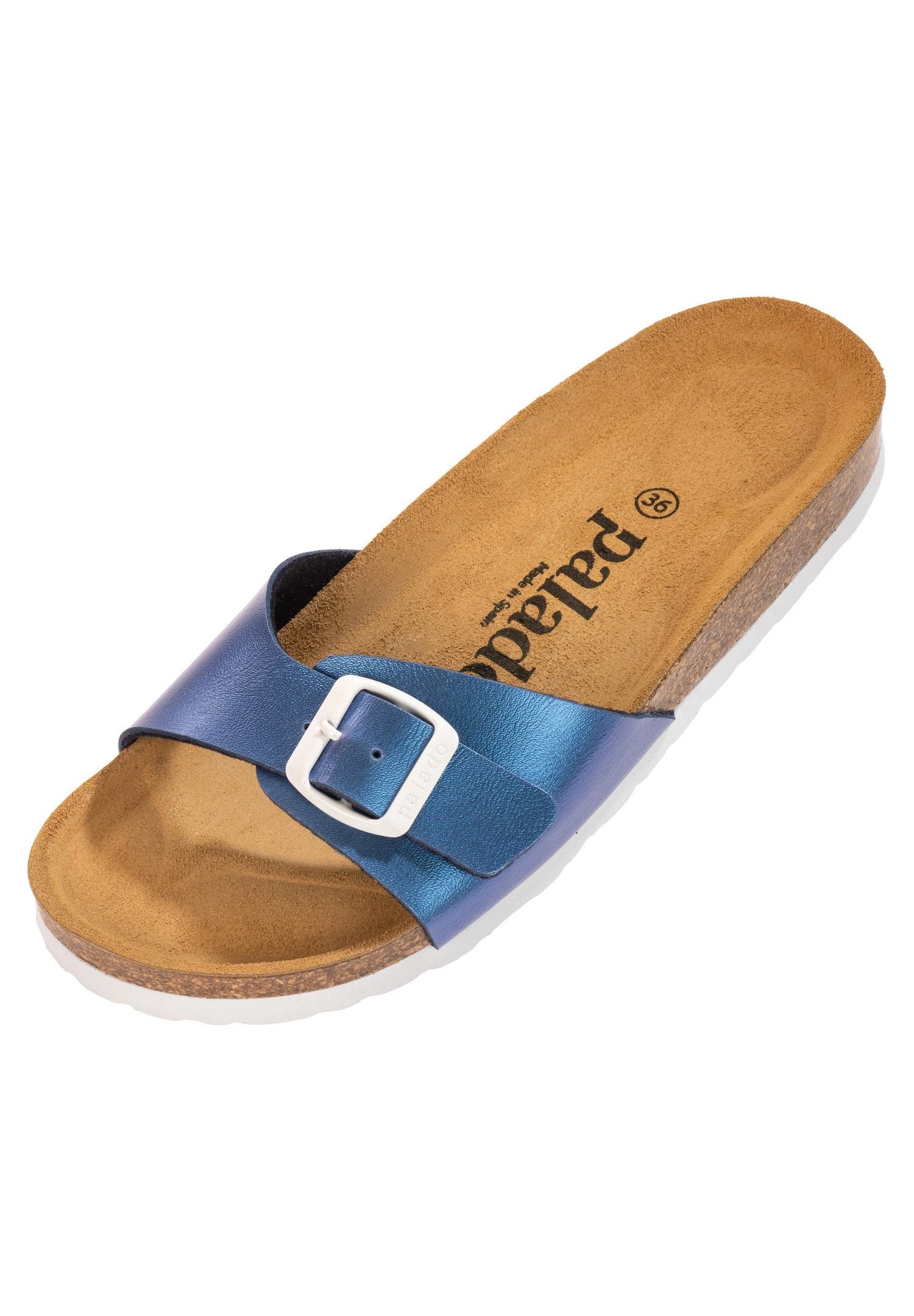 Malta - Mules - Blau Metallic 2 Malta - Mules - Blau Metallic – Image 2