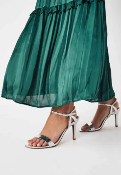 Next Strappy Simple - Sandales À Talons Hauts - Silver Coloured