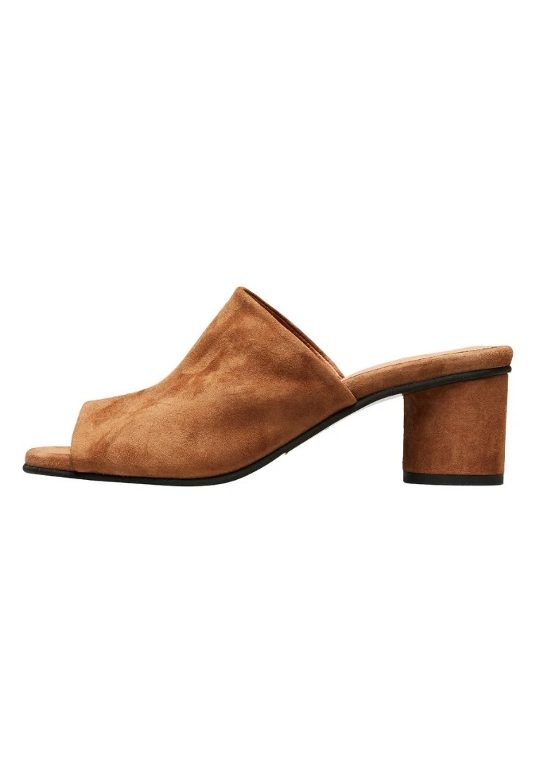 Selected Femme Mules - Cognac 1 Selected Femme Mules - Cognac