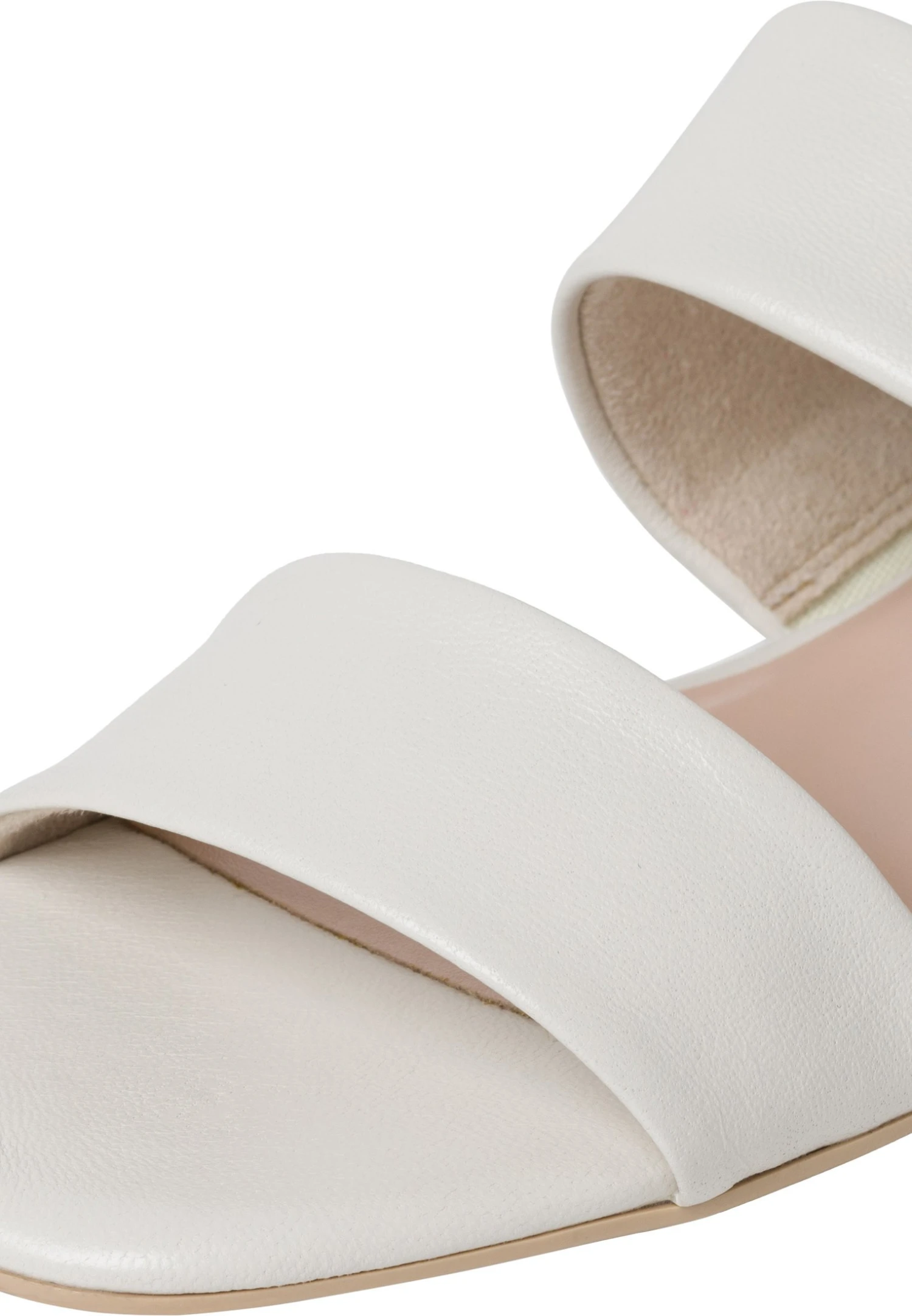 Tamaris Mules - White Leather 6 Tamaris Mules - White Leather – Image 6