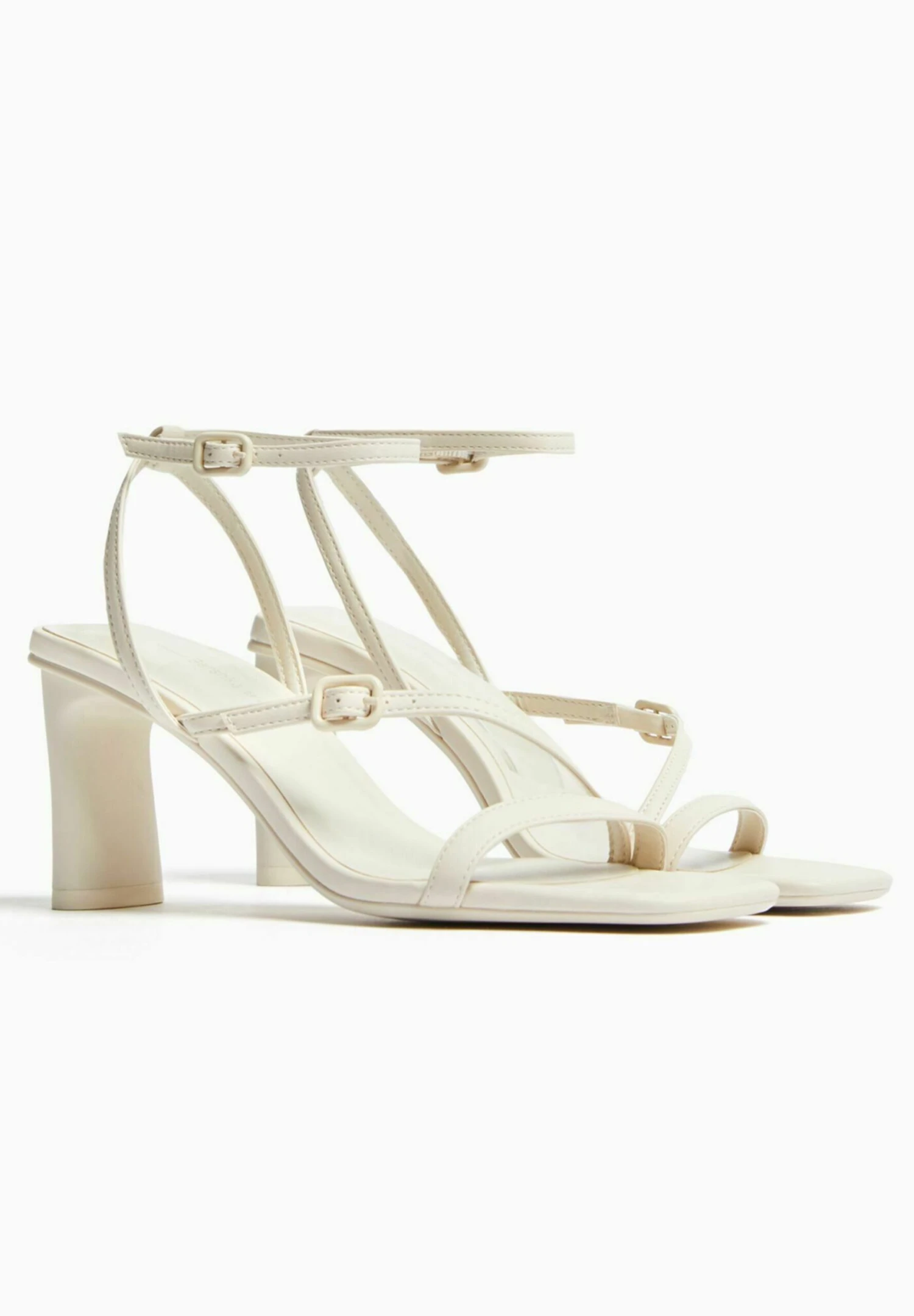 BERSHKA With Ankle Strap - Strappy 11720160 - Sandales - White 3 BERSHKA With Ankle Strap - Strappy 11720160 - Sandales - White – Image 3