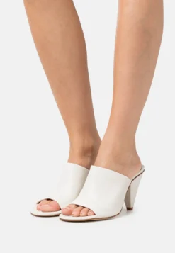 Tiger Of Sweden Tica - Mules À Talons - Light Ivory