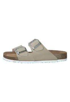Tamaris Mules - Taupe Nubuc