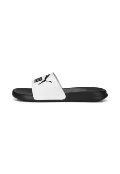 Puma Popcat 20 Logo Power - Sandales De Bain - White Black