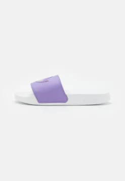 Adidas Originals Adilette Lite - Mules - Footwear White/Magic Lilac/Shock Purple
