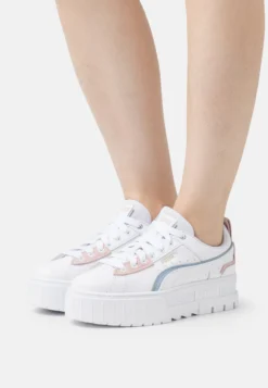 Puma Mayze - Baskets Basses - White/Rose Quartz