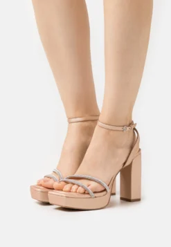 Aldo Tintin Pillow Walk - Sandales À Talons Hauts - Bone