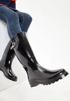 Next Tall Gloss Finish - Bottes En Caoutchouc - Black