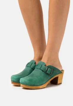 Sanita Malulo Square Open - Sabots - Dark Green