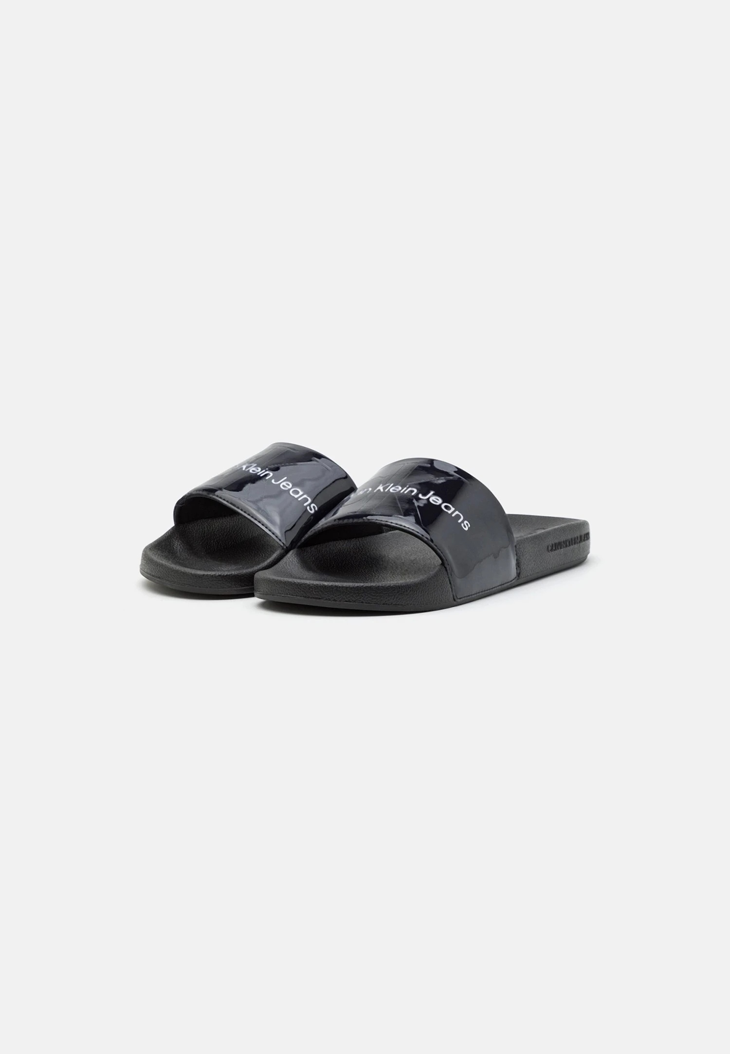 Calvin Klein Jeans Slide Monogram - Mules - Metallic Blue 3 Calvin Klein Jeans Slide Monogram - Mules - Metallic Blue – Image 3
