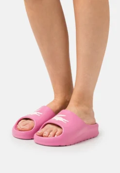 Lacoste Croco 2.0 - Sandales De Bain - Pink/Off White