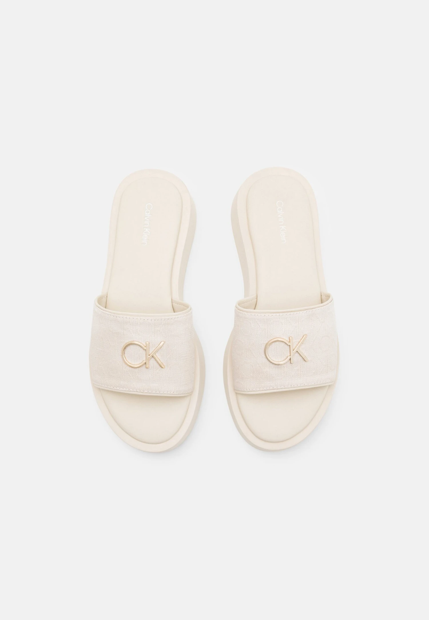 Calvin Klein Dress Flatform - Mules - Neutral Mono 6 Calvin Klein Dress Flatform - Mules - Neutral Mono – Image 6