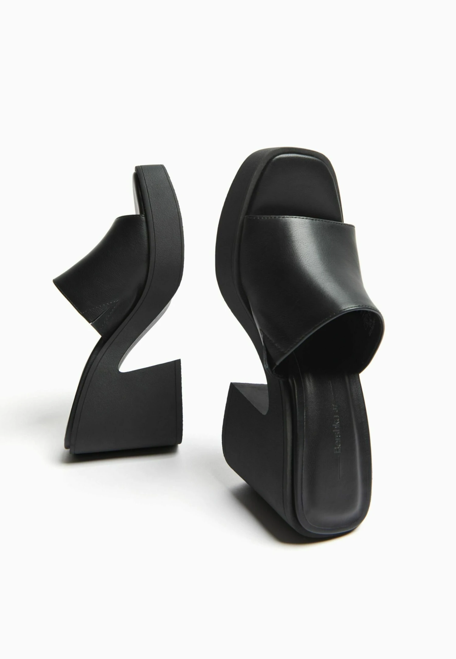 BERSHKA Mules À Talons - Black 4 BERSHKA Mules À Talons - Black – Image 4