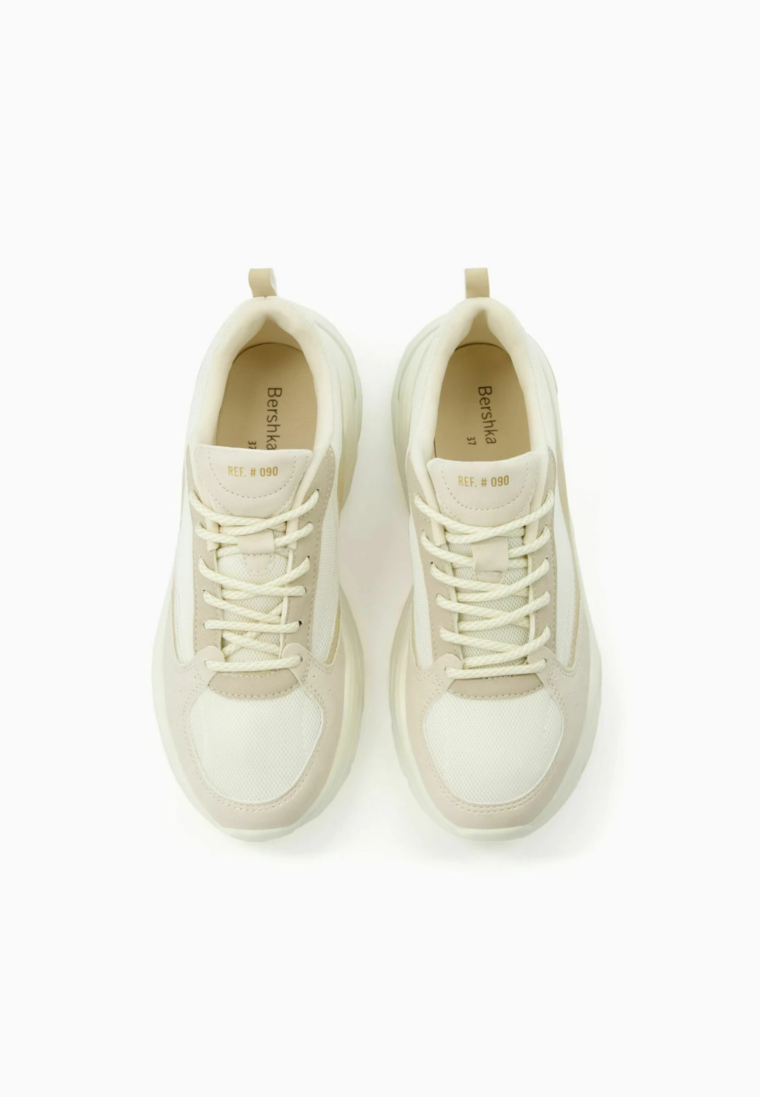 BERSHKA Detail - Contrast - Baskets Basses - Sand 4 BERSHKA Detail - Contrast - Baskets Basses - Sand – Image 4